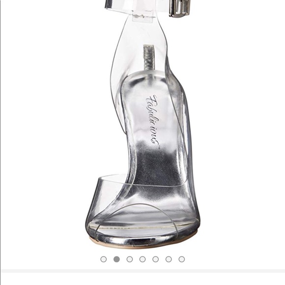 Fabulicious Clear Heels Size 10 CLE430/C - Picture 6 of 8